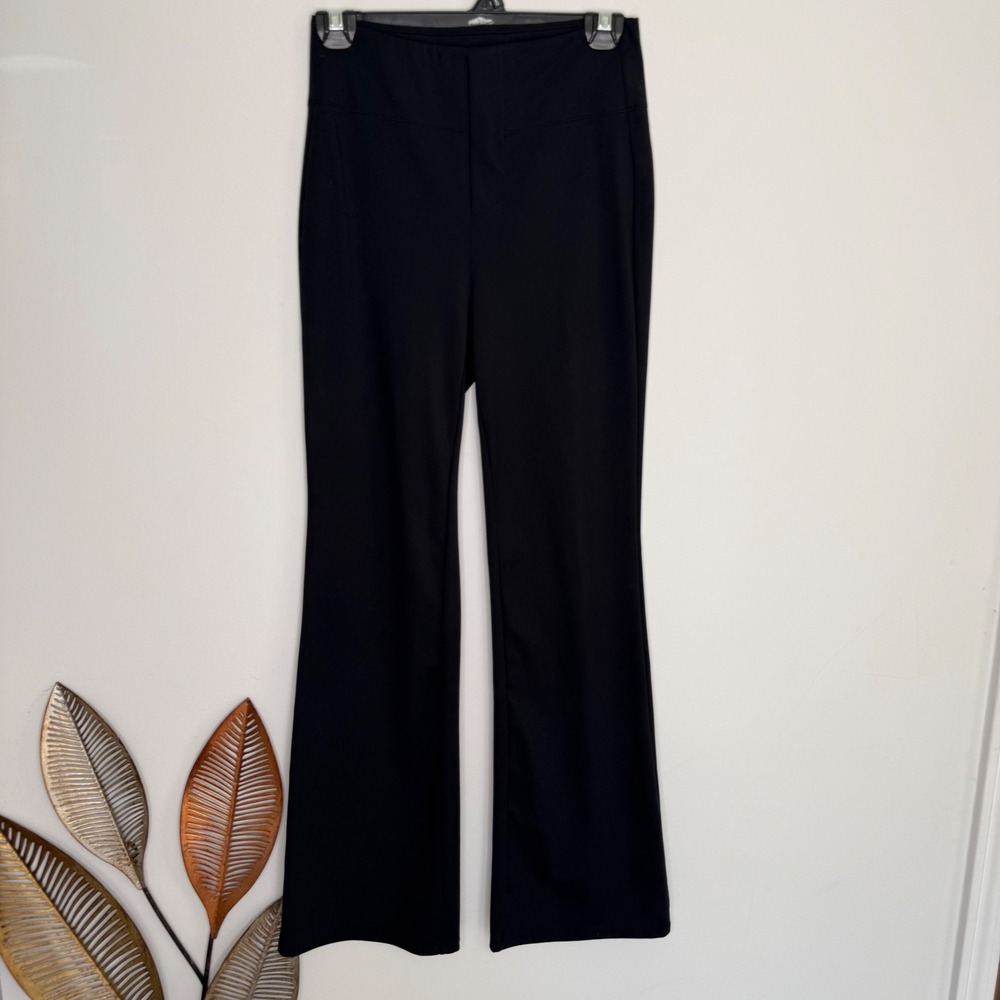 Halara Black High Waisted Flare Pants Workwear Stretch Small Regular - Picture 3 of 8